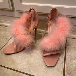 Cute Pink Fur heels